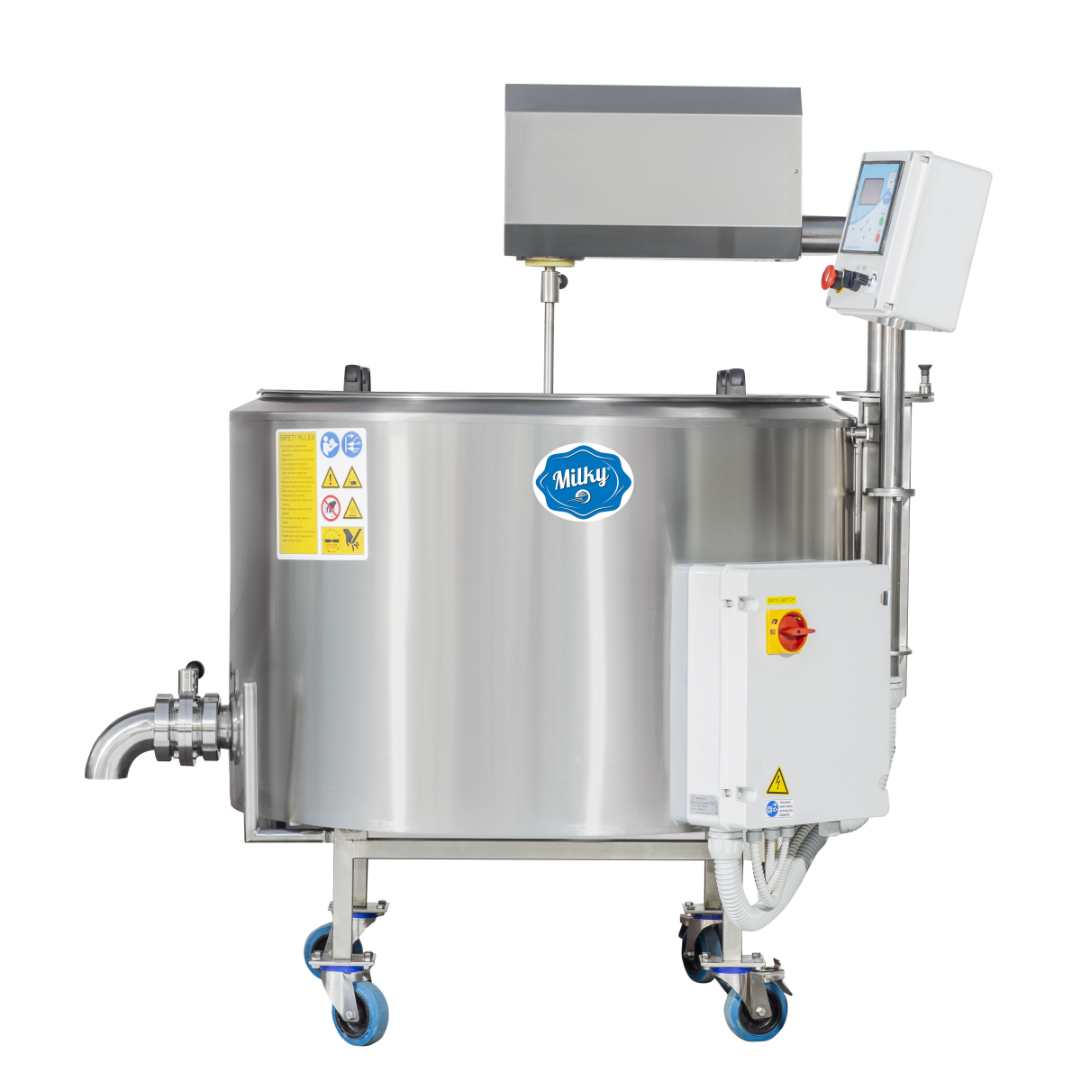 Pasteuriseermachine, Kaas en Yoghurtketel Milky FJ 300 OTF (open systeem, 400V) - Afbeelding 2